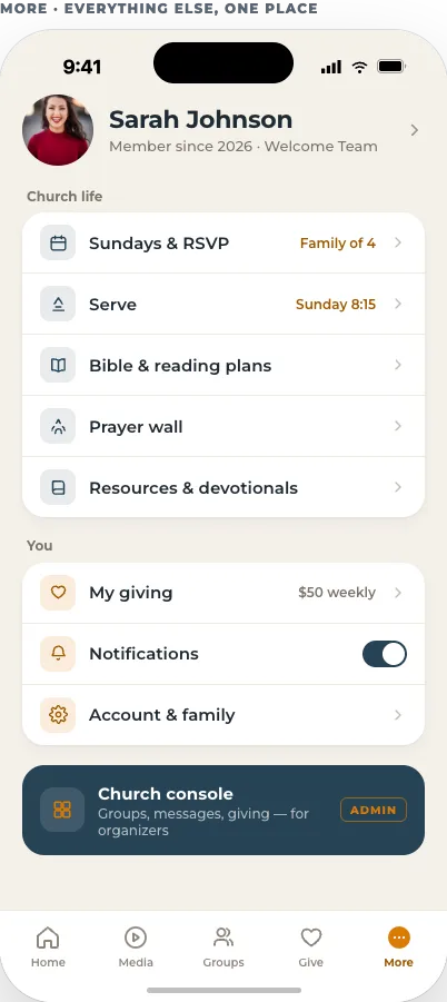 More screen
